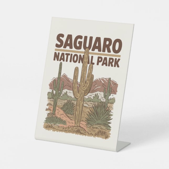 Expositor En L Parque nacional Saguaro, Desierto Sonorés (Anverso)