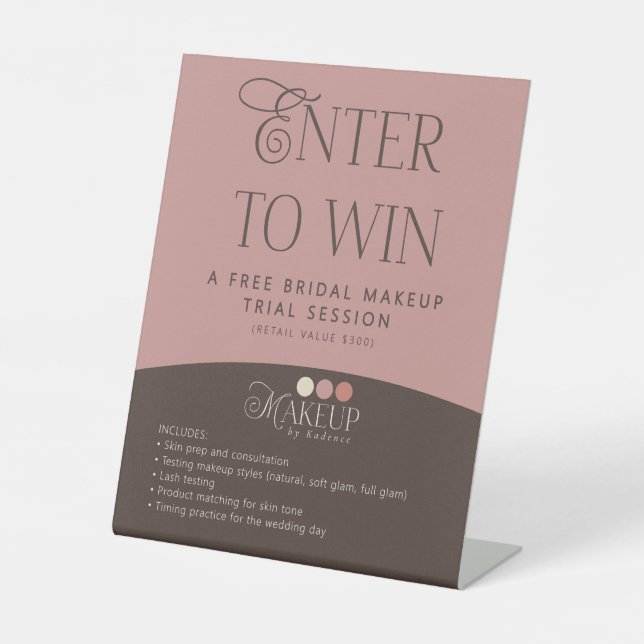 Expositor En L Participa para Ganar Sorteo de Maquillaje con Logo (Anverso)