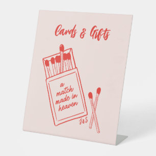 Expositor En L Partido hecho en las tarjetas de boda celestiales