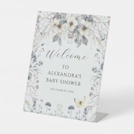 Expositor En L Pastel Art Nouveau Flor Mariposa Niña