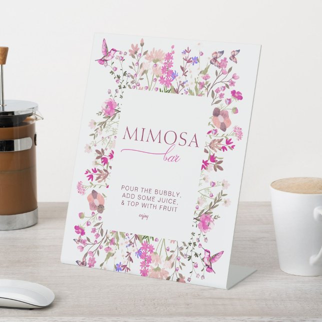 Expositor En L Pastel Chic Rosa Rubí Bar de Mimosa para Desayuno  (Subido por el creador)