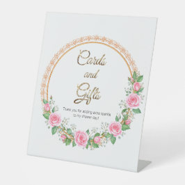 Expositor En L Pastel Pink Roses & Baby’s Breath Cards & Gifts