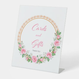 Expositor En L Pastel Pink Roses & Baby’s Breath Cards & Gifts