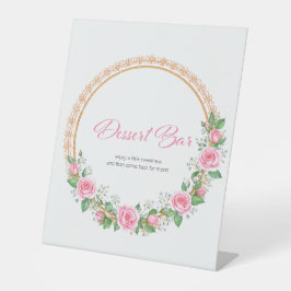 Expositor En L Pastel Pink Roses & Baby’s Breath Desert Bar