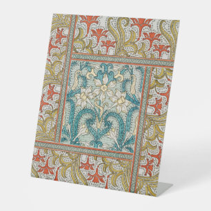 Expositor En L Patrón de Narciso Art Nouveau Antiguo Verneuil