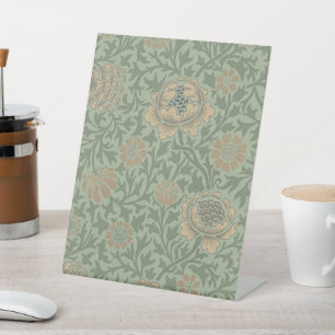 Expositor En L Patrón floral de William Morris Grafton en verde s
