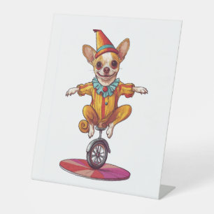 Expositor En L Payaso Chihuahua - Gracioso perro circo