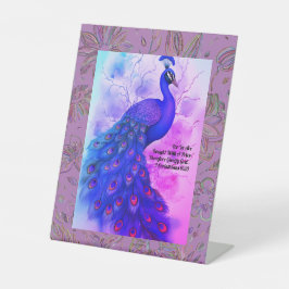 Expositor En L Peacock azul y de lavanda