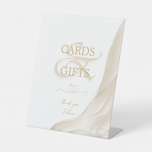 Expositor En L Pearls Prosecco Cards & Gifts Bridal Shower Person (Anverso)