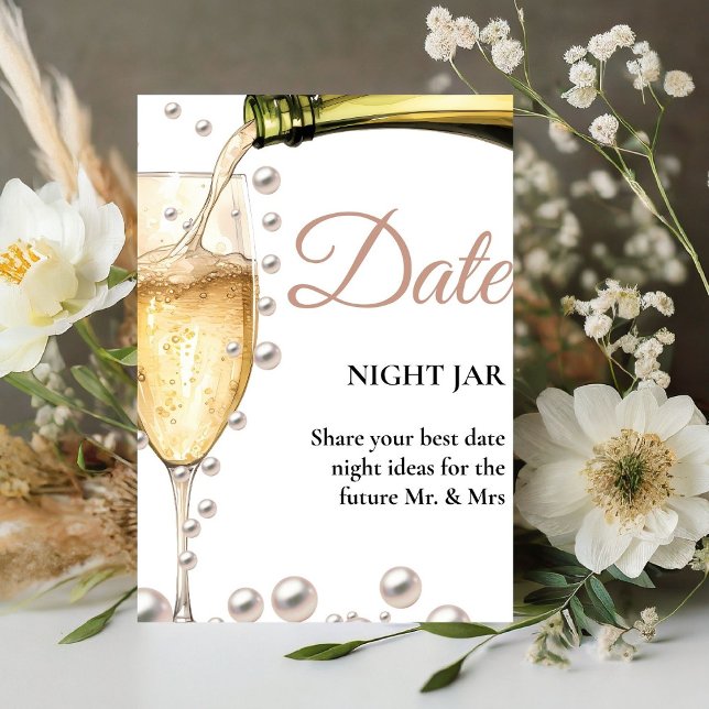 Expositor En L Pearls Y Prosecco Bridal Shower Date Ideas Rótulo (Subido por el creador)