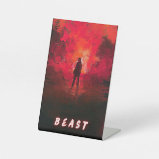 Expositor En L Pedestal Sign