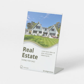 Expositor En L Pedestal Sign