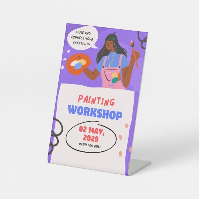 Expositor En L Pedestal Sign (Anverso)