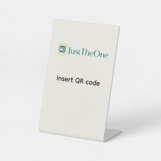 Expositor En L Pedestal Sign (Anverso)