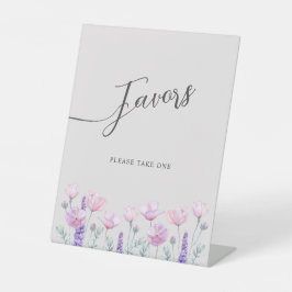 Expositor En L Pedestal Sign for bride shower.