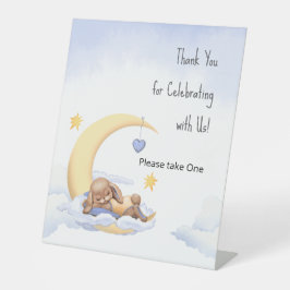 Expositor En L Pedestal Sign Thank You for Celebrating with Us!