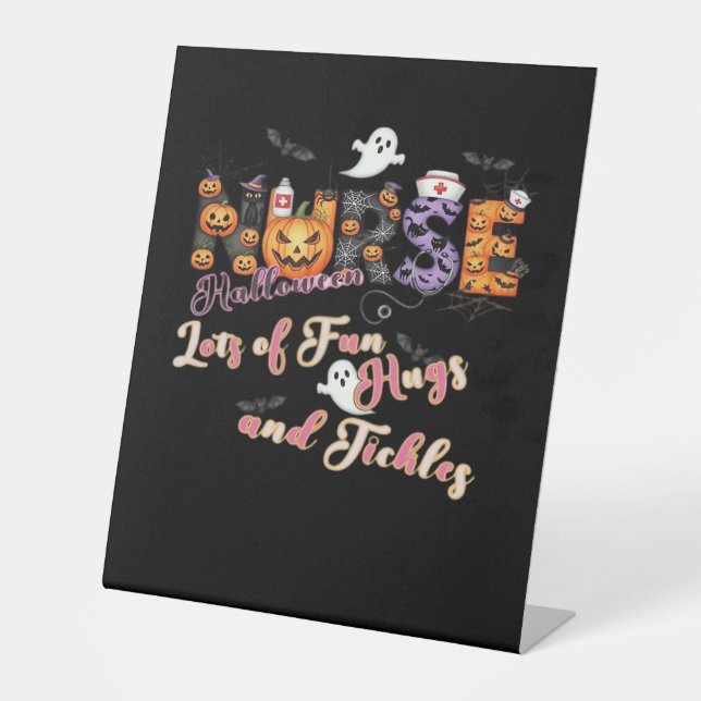 Expositor En L Pediádicas Enfermeras Divertidas Halloween Diseño  (Anverso)