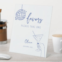 Expositor En L Pelota disco de moda de mano dibujada a mano favor