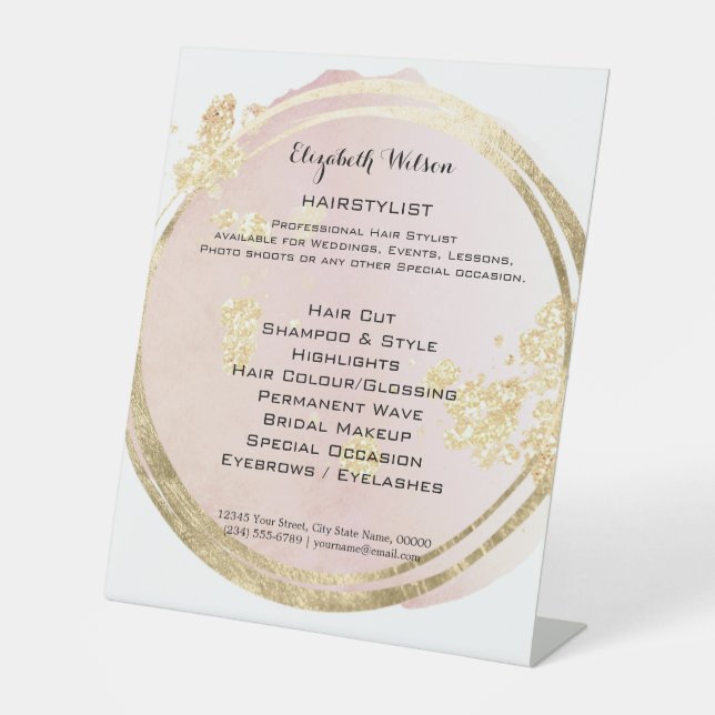 Expositor En L peluquero (Anverso)