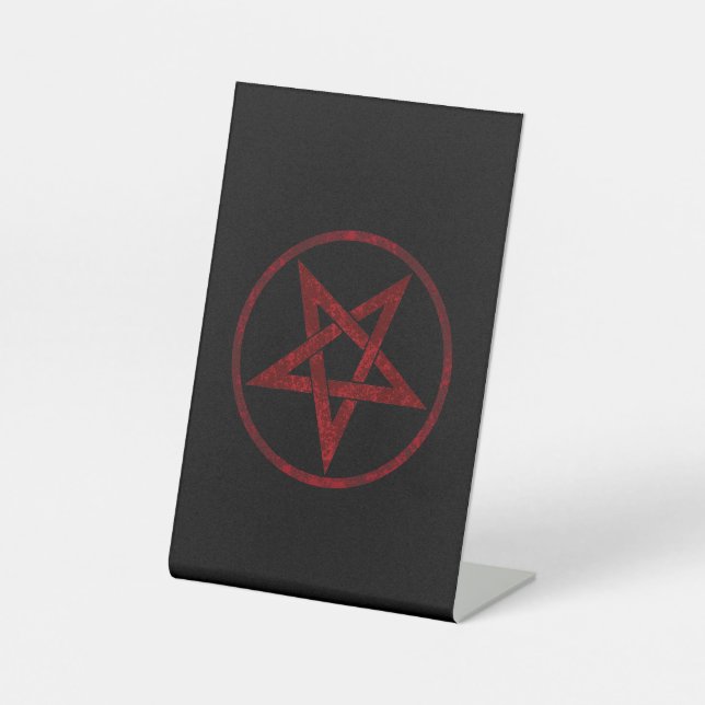 Expositor En L Pentagram del diablo Rojo (Anverso)