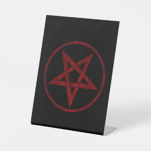Expositor En L Pentagram del diablo Rojo