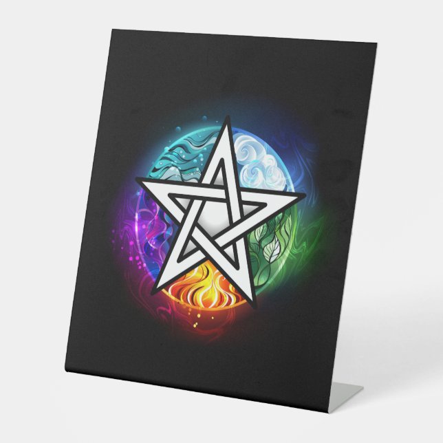Expositor En L Pentagrama de Wiccan (Anverso)