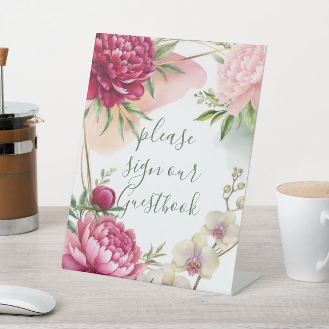 Expositor En L Peony & Orchid Garden Floral Glam Wedding  (In Situ)