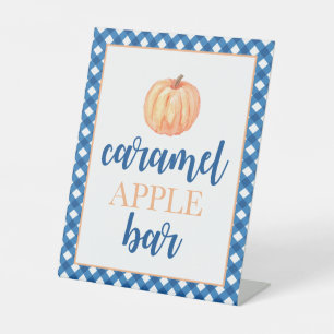Expositor En L Pequeña Calabaza azul Cumpleaños de Otoño Comida