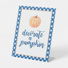 Expositor En L Pequeña calabaza azul decoración de cumpleaños de