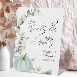 Expositor En L Pequeña Calabaza Cae Baby Shower Regalos Rótulo