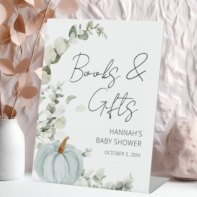 Expositor En L Pequeña Calabaza Cae Baby Shower Regalos Rótulo (Subido por el creador)