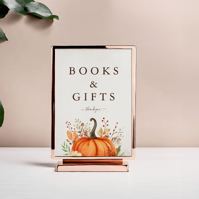 Expositor En L Pequeña Calabaza Cuta Cae El Otoño Baby Shower (Subido por el creador)