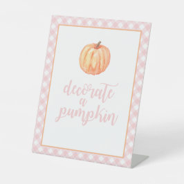 Expositor En L Pequeña calabaza rosa otoño cumpleaños decorar cal