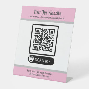 Expositor En L Pequeña Empresa Rosa Crear Rótulo de sitio web de 