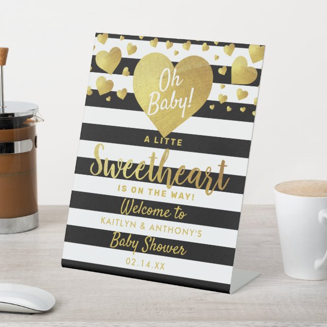 Expositor En L Pequeño El día de San Valentín Baby Shower (In Situ)