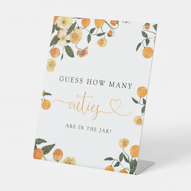 Expositor En L Pequeño juego de adivinanzas botánicas de Baby Sho (Anverso)