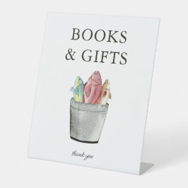 Expositor En L Pequeño pescador Libros y regalos Rótulo Baby Show