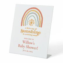 Pequeño rayo de sol Boho Rainbow Baby Shower