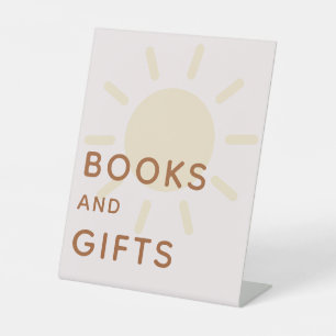 Expositor En L Pequeño rayo de sol en Baby Shower libros y regalo
