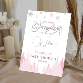 Expositor En L Pequeño signo de bienvenida de Baby Shower para in