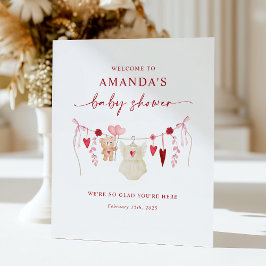 Expositor En L Pequeño símbolo de bienvenida de Baby Shower