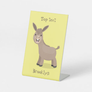 Expositor En L Pequeño y feliz ilustracion de personalizado de bu