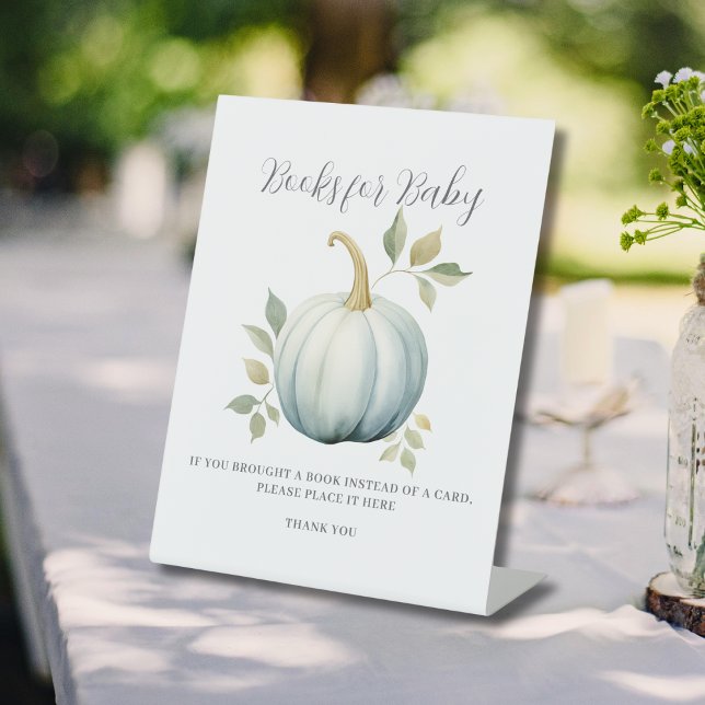 Expositor En L Pequeños Libros Azules De Baby Shower Para Bebés (Subido por el creador)