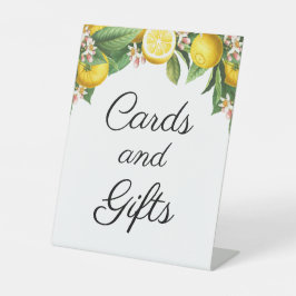 Expositor En L Pequeños regalos de tarjetas Baby Shower de cítric