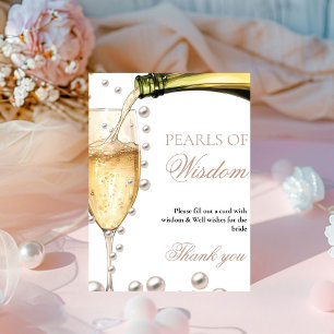 Expositor En L Perales y Prosecco ducha de novia perla de sabidur