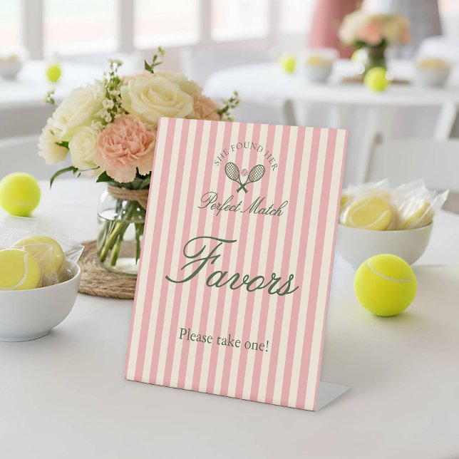 Expositor En L Perfect Match Tennis Bridal Shower Favor (Subido por el creador)