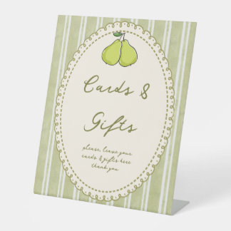 Expositor En L Perfect pair pear bridal shower gift table sign