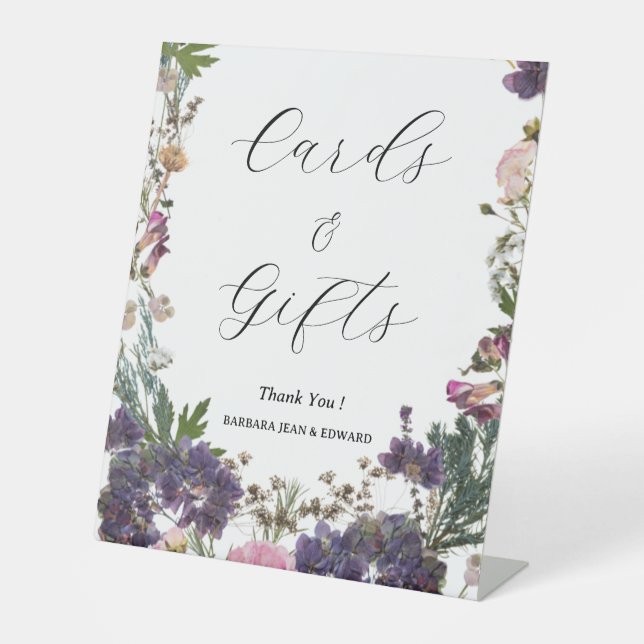 Expositor En L Periwinkle Wildflower Cards and Gifts (Anverso)