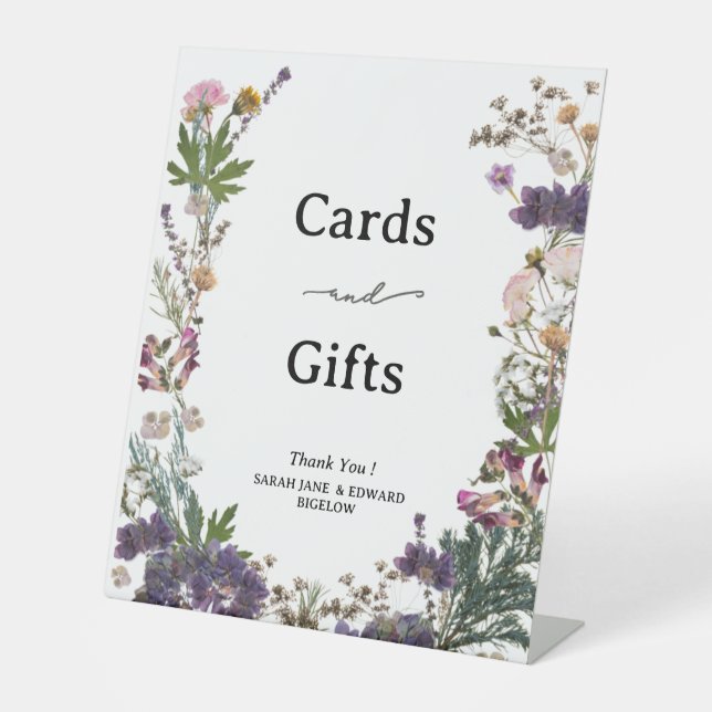 Expositor En L Periwinkle Wildflower Cards and Gifts (Anverso)