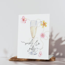 Expositor En L Perlas, Pétalos + Prosecco | Tarjetas y regalos pa